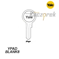 Mieszkaniowy 101 - klucz surowy mosiężny - Yale YPADBLANK 8